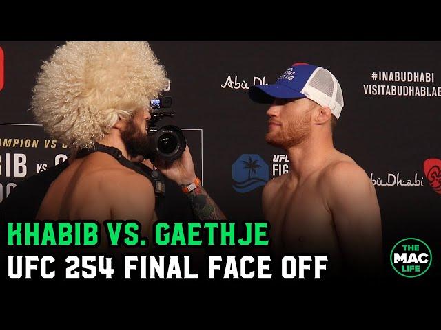 UFC 254 Khabib Nurmagomedov vs. Justin Gaethje Final Face Off