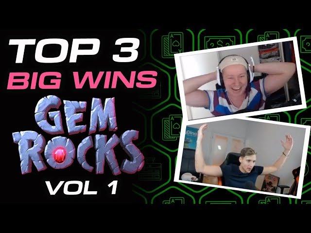 TOP 3 big wins on Gem Rocks online slot by Yggdrasil Gaming | Superior Gaming