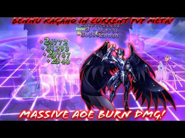 Saint Seiya: Awakening (KOTZ) - Bennu Kagaho in Current PvP Meta! High AOE with Burn Damage!