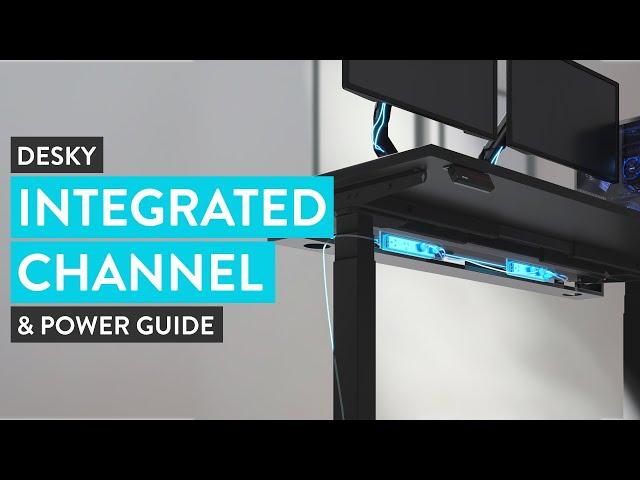 Desky Integrated Cable & Power Channel Guide