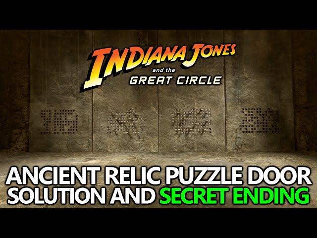 Indiana Jones and the Great Circle - Relic Door Puzzle Solution & Secret Ending