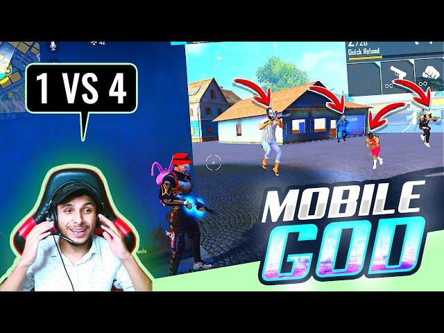 Can’t Believe He is a Mobile Player || Mobile God vs Pro Players - Garena Free Fire