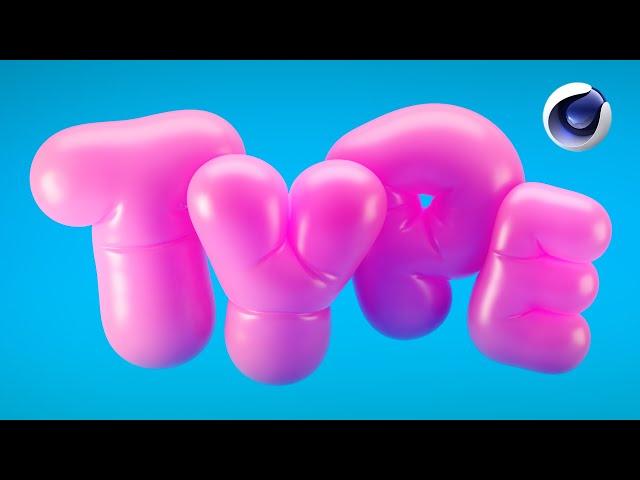 Creating Bubble Type or Balloon Text Inflation Simulations in Cinema 4D