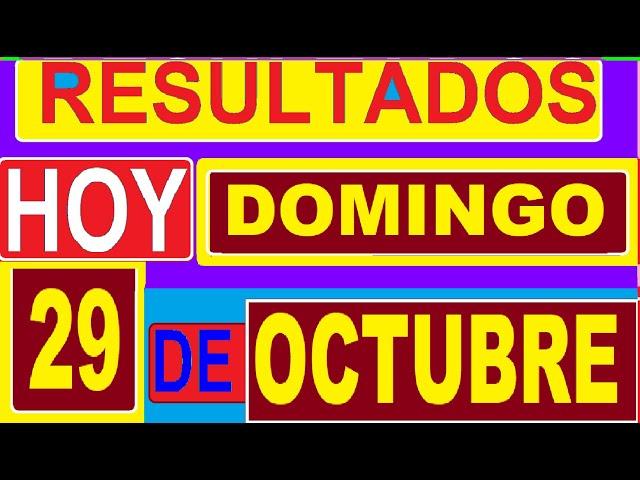 Ultimos RESULTADOS SORTEOS DE LOTERIAS Y CHANCES DE HOY DOMINGO 29 DE OCTUBRE DEL 2023 (ACTUAL)