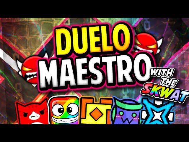 DUELO MAESTRO 100% w/ Knobbelboy ToshDeluxe Blaireswip & Hori (The Skwat Meetup) - Geometry Dash