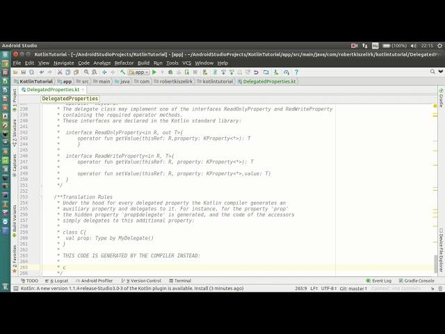 Android Kotlin Tutorial #116 - Delegated Properties - Translation Rules