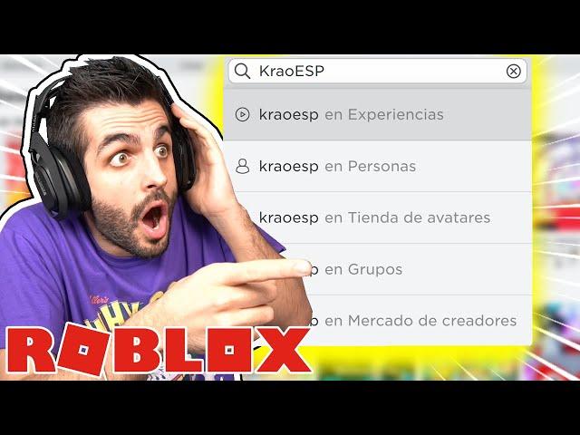 ¡BUSCO MI NOMBRE en JUEGOS de ROBLOX y ME AMENAZAN!