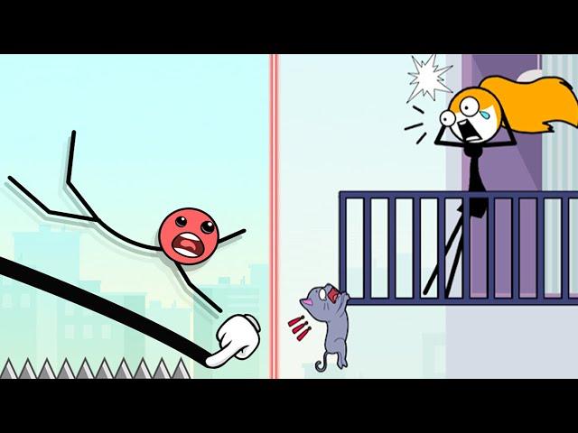 Mr Bounce (WEEGOON) - Gameplay Walkthrough - All Levels 1-30 - Funny Stickman Brain Puzzle Game