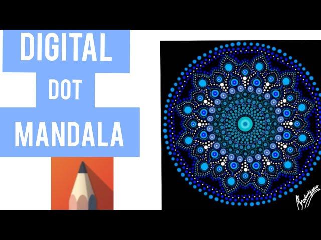 Digital Dot Painting l Dot Mandala l Android Symmetry Dots  Pattern #1