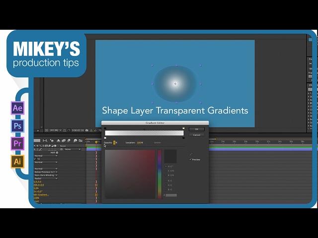 After Effect Quick Tip: shape layer transparency gradients