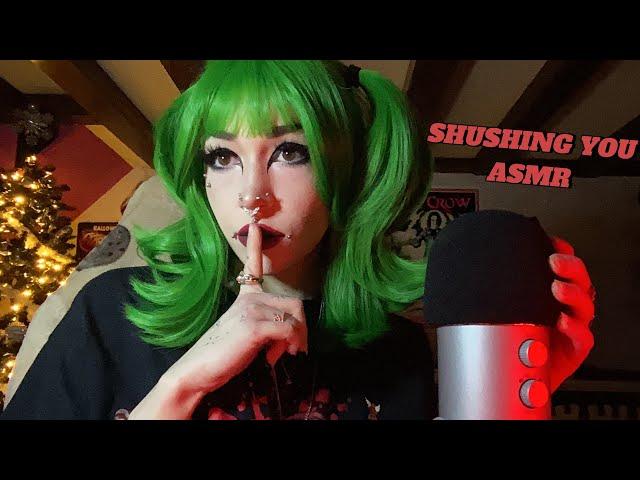 Shushing You ASMR | Mouth Covering, Rambling, Whispering