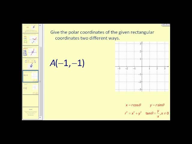 Introduction to Polar Coordinates