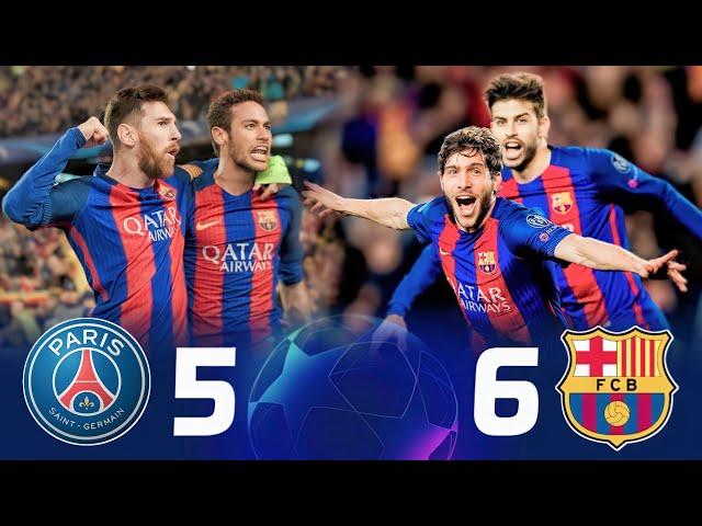 “Barcelona (6-5) Paris Saint-Germain”  ● Management remontada   Champions League [2017]  | FHD