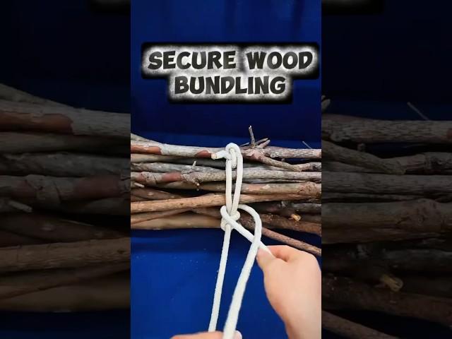 Master the Wood Bundling Knot Technique #knot #rope