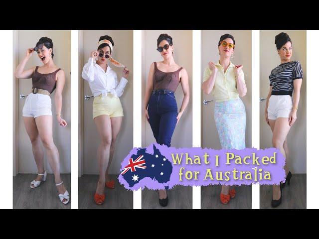 Travel Capsule Wardrobe (Australian Edition) ⎢ VINTAGE TIPS & TRICKS