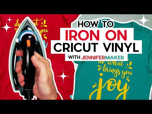 How to Iron On Cricut Vinyl With Regular Irons for Beginners