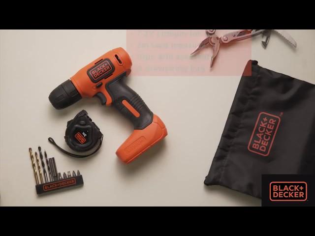 BLACK+DECKER 7.2V Li-Ion Cordless Drill Kit BDCD8