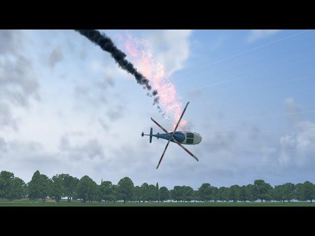 How Kobe Bryant helicopter fell out of the sky in California, animated video Crash [XP11]