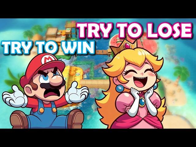 Same Team: She tries to be the WORST TEAMMATE on Purpose in Super Mario Party!!