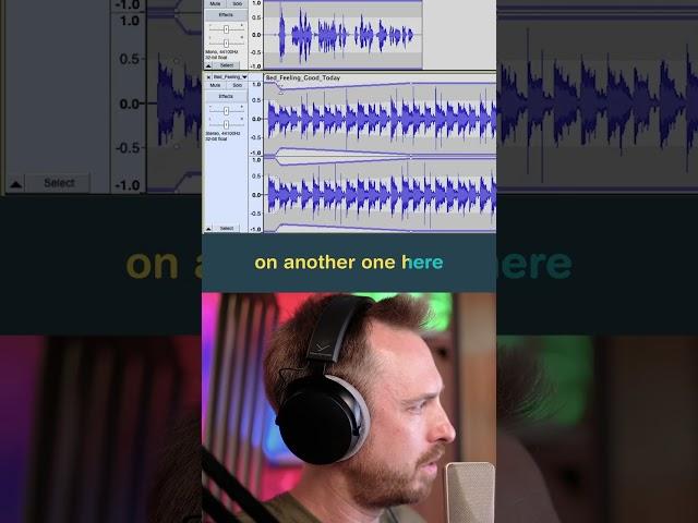 How to do Sound Ducking in Audacity - LESS THAN 1 MIN! #audiotutorial #audacityediting #audioedit