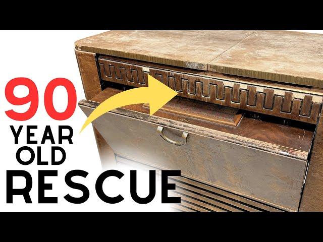 Old Art Deco RADIO CABINET gets a JAW DROPPING transformation