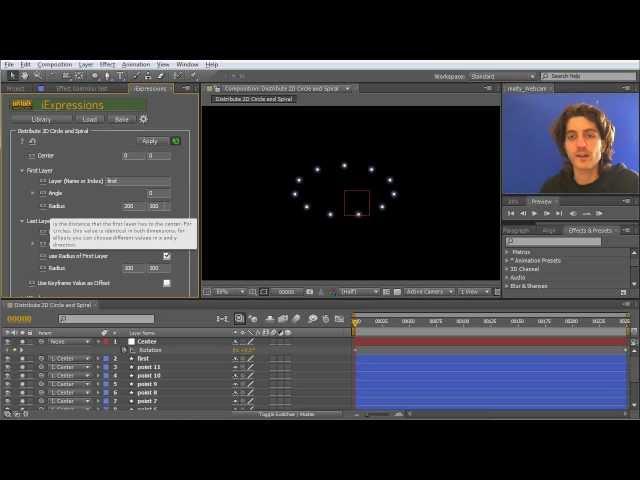 After Effects Layer Placement Quick Tip: Distribute 2D Circle