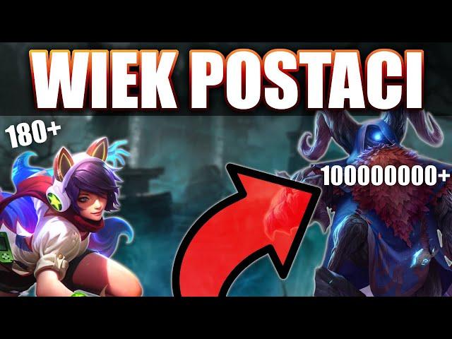 WIEK POSTACI W LEAGUE OF LEGENDS (Część 1)