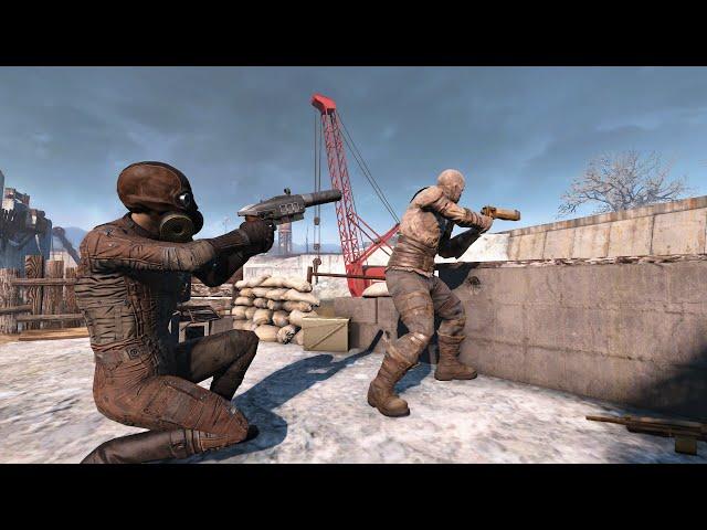 Fallout 4 Stealth Kills - Raider Camp Takedown - PC Modded