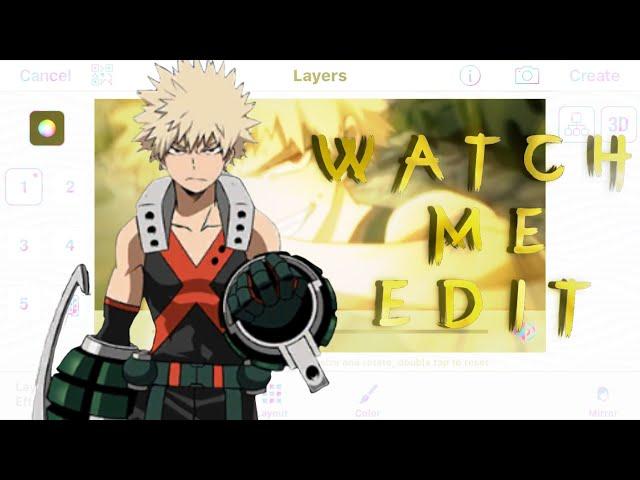 Watch me edit Bakugo normal speed (videostar)