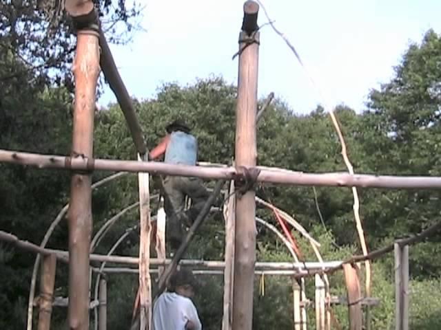 The Building of the Iroquois Long House 2005