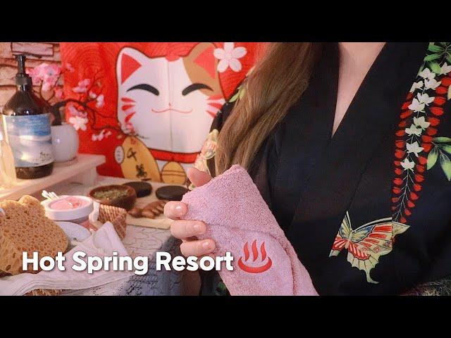 ASMR Hot Spring Spa Resort️ (Roleplay, Layered Sounds)