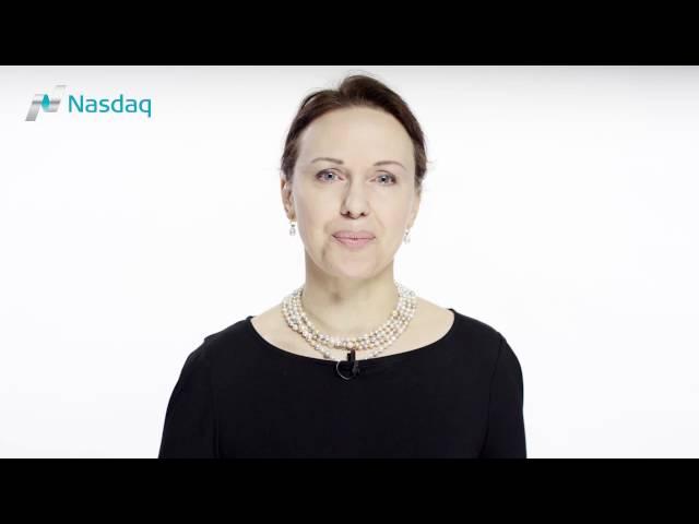 Arminta Saladziene, President of Nasdaq Baltic sends her greetings