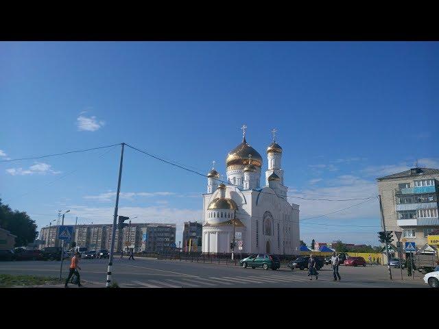 Краснослободск.  Мордовия. Едем по улицам города.