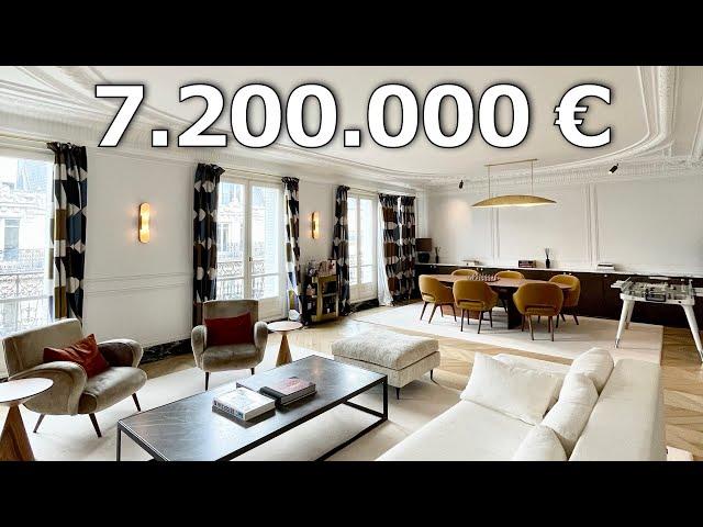 Visite d'un appartement d'exception à Paris Champs-Élysées 7.200.000€