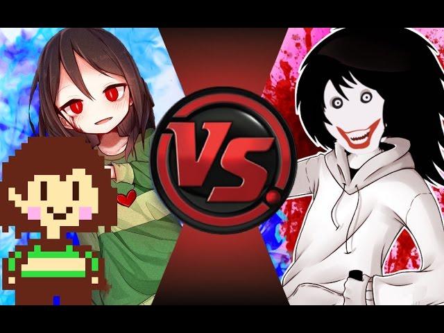 CHARA vs JEFF THE KILLER! (Undertale vs Creepypasta) Cartoon Fight Club Episode 93