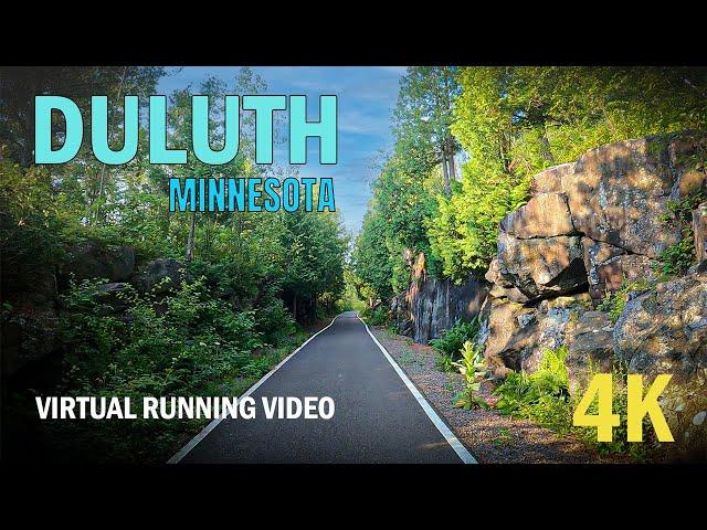 Virtual Run on Willard Munger Trail, Duluth, MN | 4K Scenic Running Experience