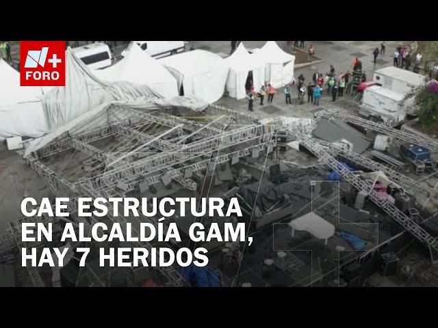 7 Heridos por caída de escenario en la alcaldía Gustavo A. Madero - Las Noticias