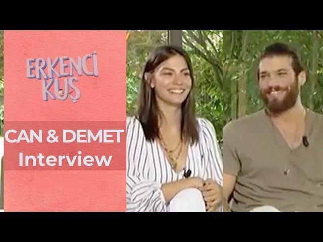 Can Yaman and Demet Ozdemir  Interview  Erkenci Kus  June 2018  Closed Captions