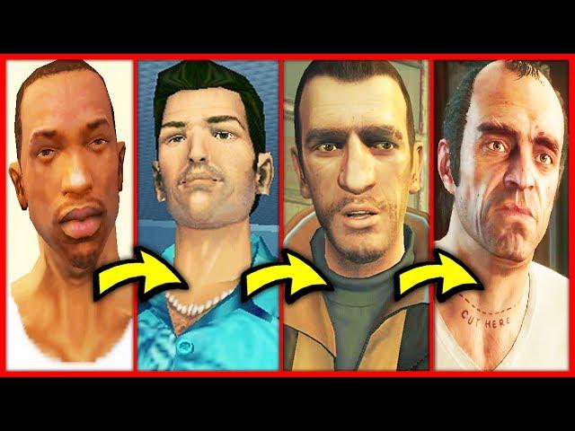 10 ГЛАВНЫХ ГЕРОЕВ GTA ОТ САМЫХ ХУДШИХ ДО САМЫХ ЛУЧШИХ !!! ЭВОЛЮЦИЯ ГЛАВНЫХ ГЕРОЕВ ГТА !!!