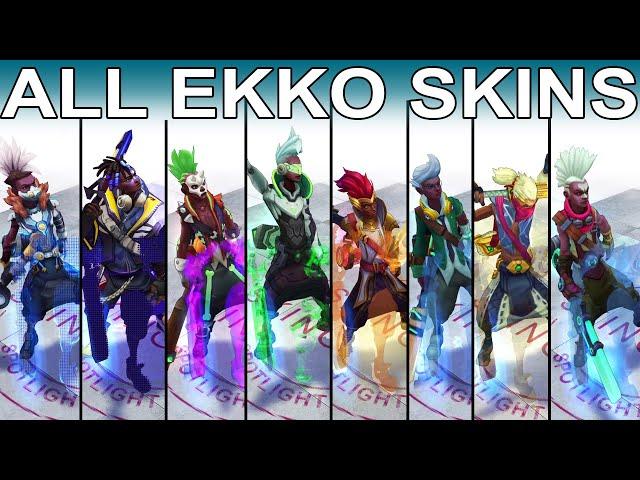 All Ekko Skins Spotlight 2020 (League of Legends)