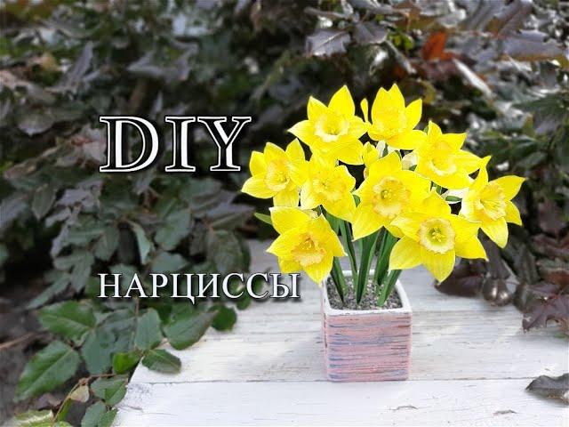 Нарциссы из фоамирана/DIY/Anna Shusta