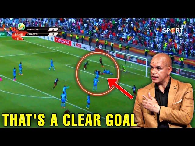 Ace Ngcobo And Victor Hlungwani On Orlando Pirates Vs Magesi, OFFSIDE CALL AND PENALTY