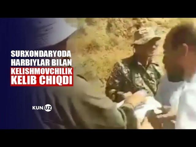 SURXONDARYODA DXX CHEGARA QOʻSHINLARI HARBIYLARI BILAN KELISHMOVCHILIK KELIB CHIQDI