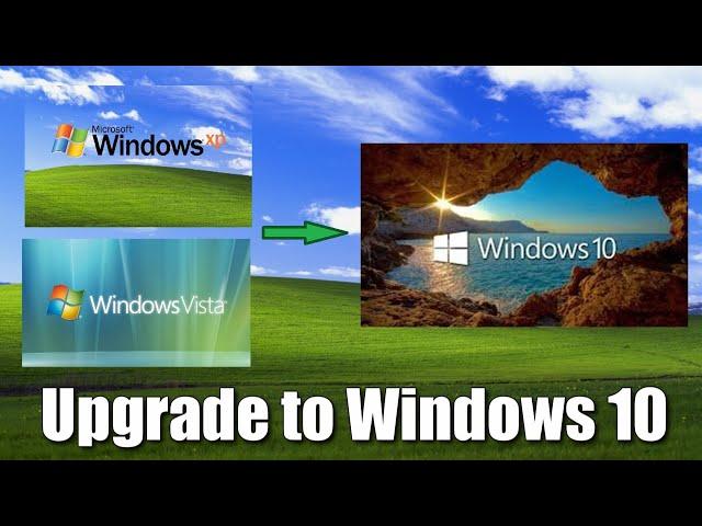 You can still download and install Windows 10 instead of Windows XP/Vista. Step by step