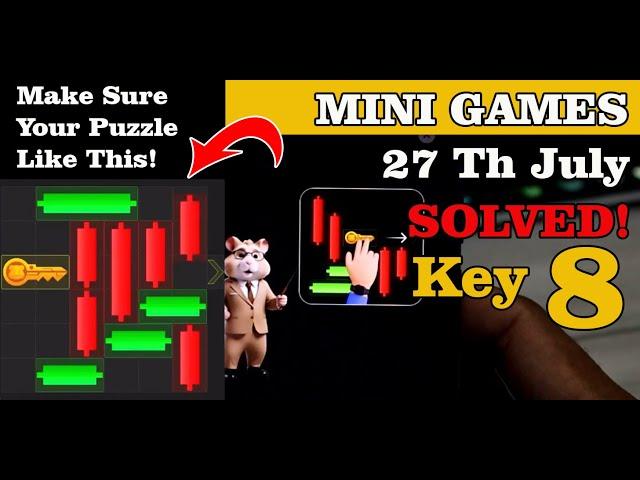 Mini Games Puzzle 27 July Solved | Daily Reward Hamster Kombat Mini Games