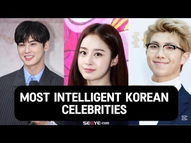 Here are 11 Korean celebrities known for their extraordinary intelligence #chaeunwoo #kimtaehee #rm