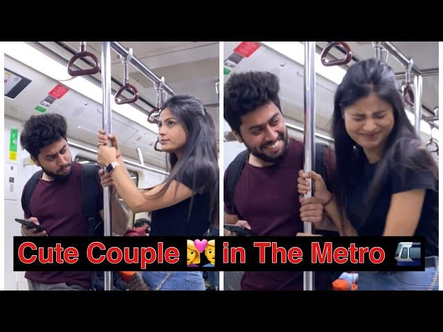 A Cute Boy and Girl In The Metro ️ || Aisa Hua Kabhi ?  #shorts #metrocrush #parikshitmehra