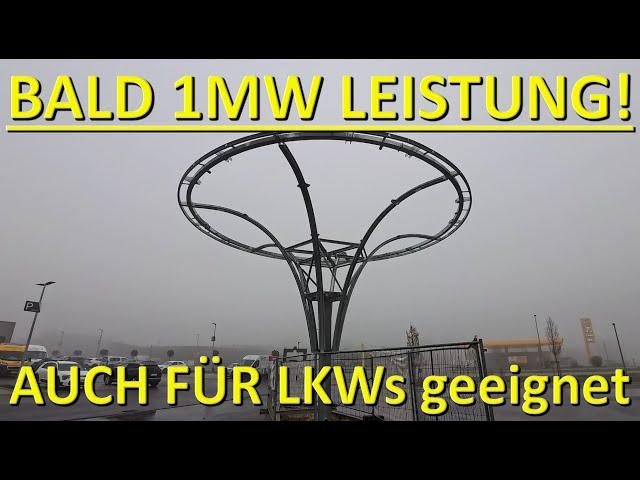 Bald 1MW LADELEISTUNG & für LKWs geeignet! Baufortschritt bei r:loaded in Leipheim