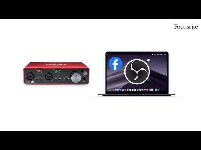 How to live stream with OBS using an audio interface // Focusrite