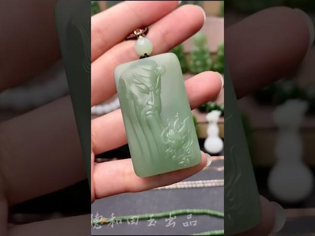 好东西总得有人欣赏才好碧玉｜关公|||#和田玉碧玉#和田玉直播 #和田玉 #jade #民间手艺人